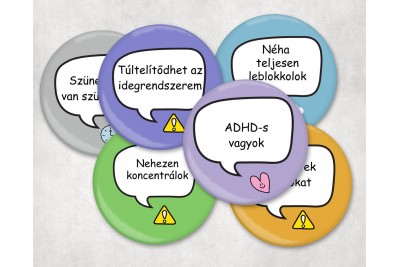 ADHD kitűzők