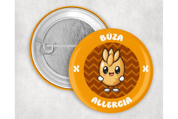 búzaallergia kitűző 2