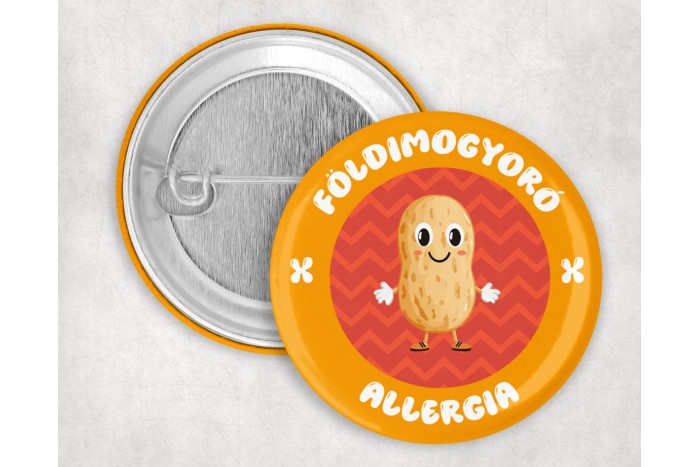 földimogyoró allergia kitűző 2