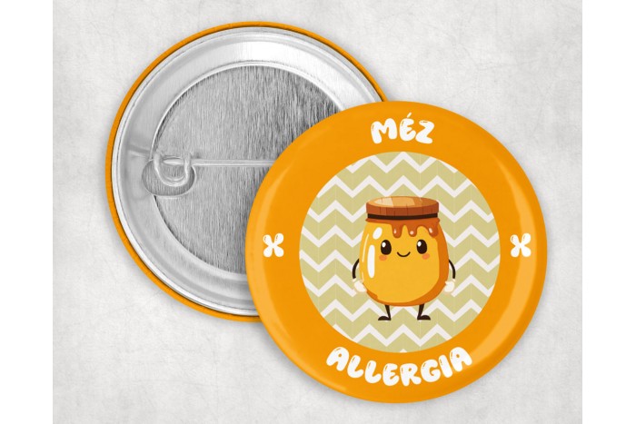 méz allergia kitűző 2