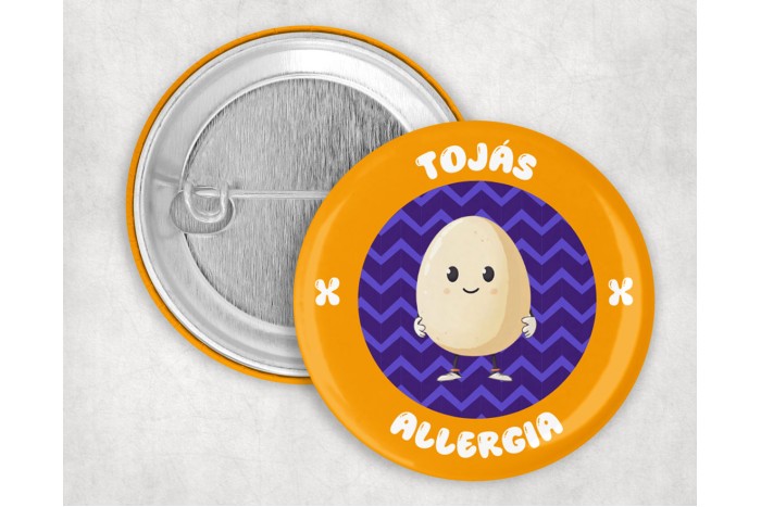 tojás allergia kitűző 2