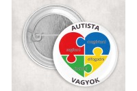 Autista vagyok kitűző