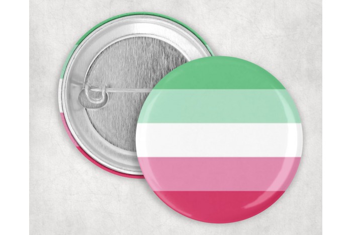 abroszexuális pride kitűző – 44 mm 2