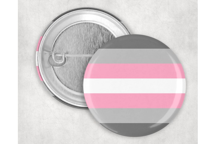 demigirl pride kitűző – 44 mm 2