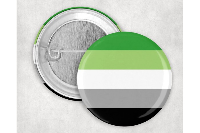 demiromantikus pride kitűző – 44 mm 2