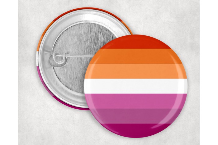 leszbikus pride kitűző – 44 mm 2