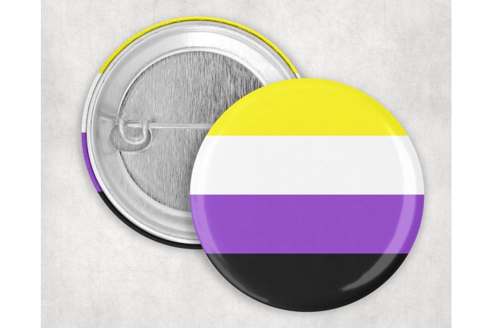 nem-bináris pride kitűző – 44 mm 2