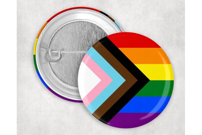 progress pride kitűző – 44 mm 2