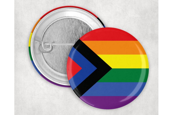 progress pride kitűző – 44 mm 2