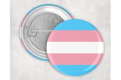 Transznemű Pride kitűző – 44 mm