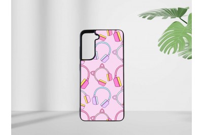 Gamer lány mintás tok Samsung S21 FE telefonhoz