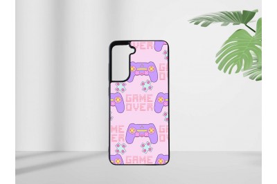 Gamer lány mintás tok Samsung S21 FE telefonhoz