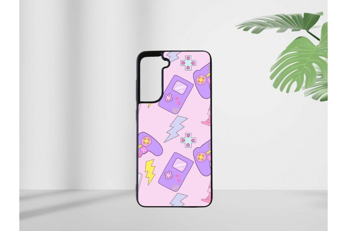 gamer lány mintás tok samsung s21 fe telefonhoz 2