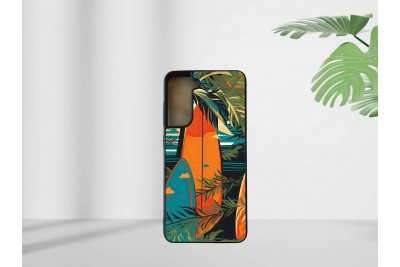 Retro surf mintás tok Samsung S21 Fe telefonhoz