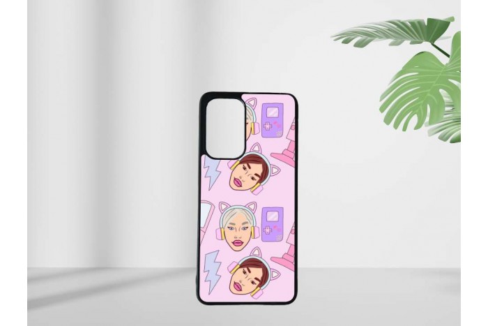 gamer lány mintás tok samsung a33 telefonhoz 2