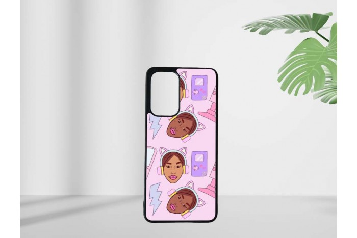 gamer lány mintás tok samsung a33 telefonhoz 2