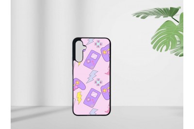 Gamer lány mintás tok Samsung A34 telefonhoz