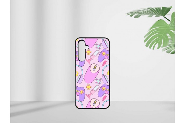 gamer lány mintás tok samsung a54 telefonhoz 2