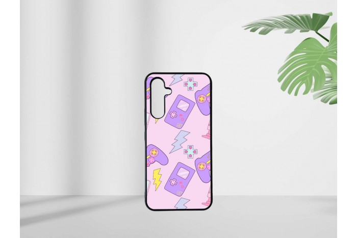 gamer lány mintás tok samsung a54 telefonhoz 2