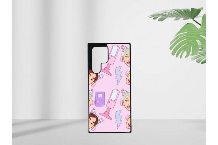 gamer lány mintás tok samsung s22 ultra telefonhoz 2