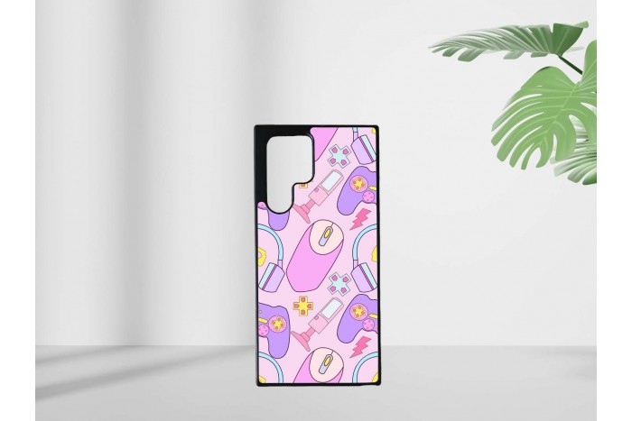 gamer lány mintás tok samsung s22 ultra telefonhoz 2