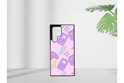 Gamer lány mintás tok Samsung S22 Ultra telefonhoz