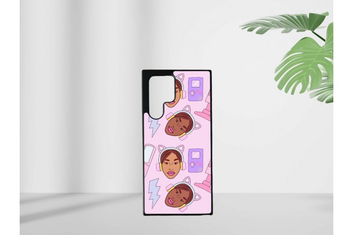 gamer lány mintás tok samsung s22 ultra telefonhoz 2