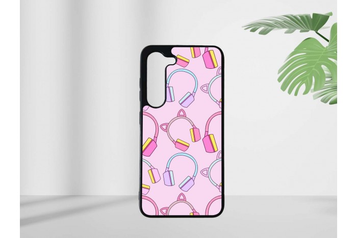 gamer lány mintás tok samsung s23 telefonhoz 2