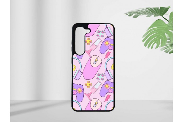 gamer lány mintás tok samsung s23 telefonhoz 2