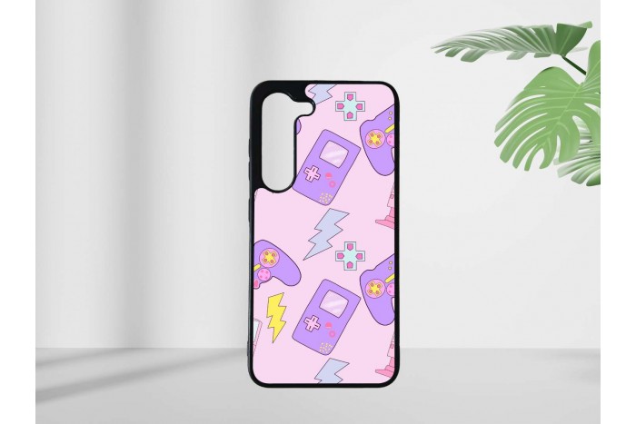 gamer lány mintás tok samsung s23 telefonhoz 2