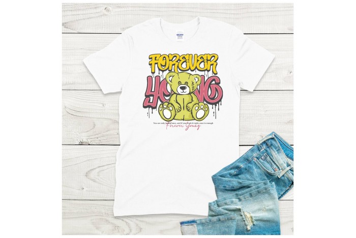 forever young teddy macis streetwear póló 2