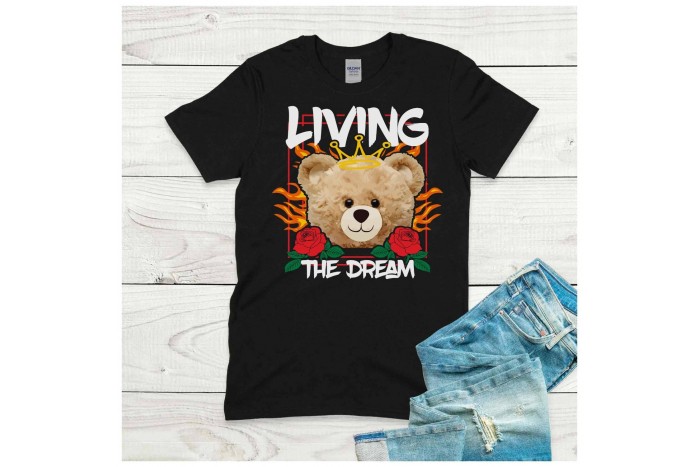 living the dream - teddy macis streetwear póló 2