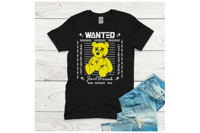 wanted - jail break - teddy macis streetwear póló 2