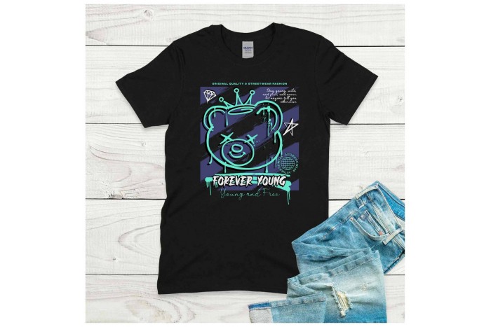 forever young teddy macis streetwear póló 2