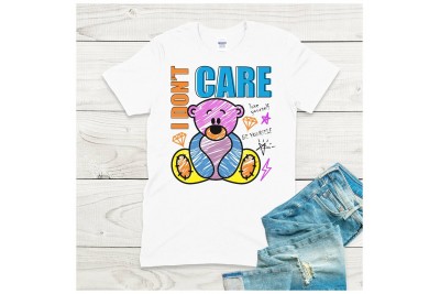 I don't care - teddy macis streetwear póló