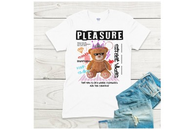 Pleasure- teddy macis streetwear póló