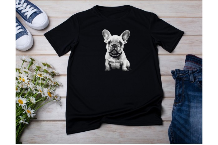 francia bulldog póló - uniszex 2