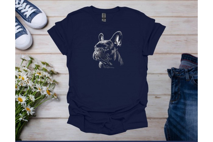francia bulldog póló - uniszex 2