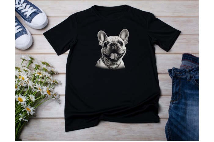 francia bulldog póló - uniszex 2