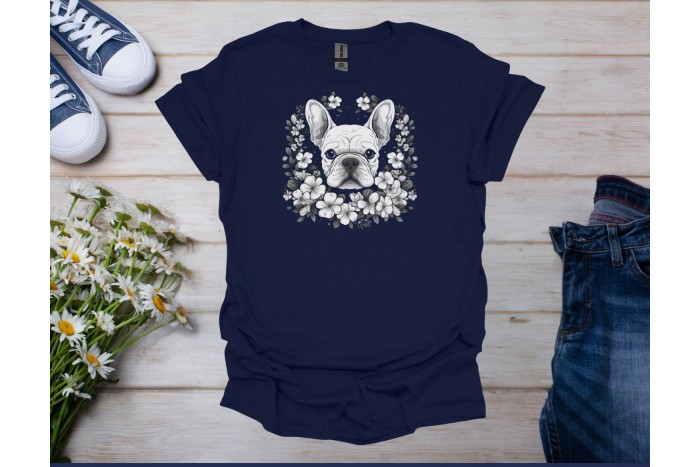 francia bulldog póló - uniszex 2