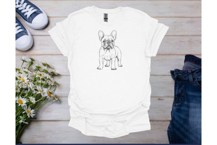 francia bulldog póló - uniszex 2