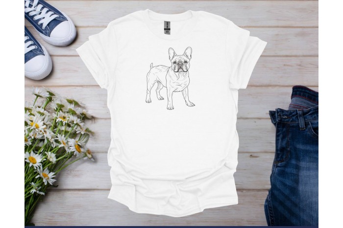 francia bulldog póló - uniszex 2