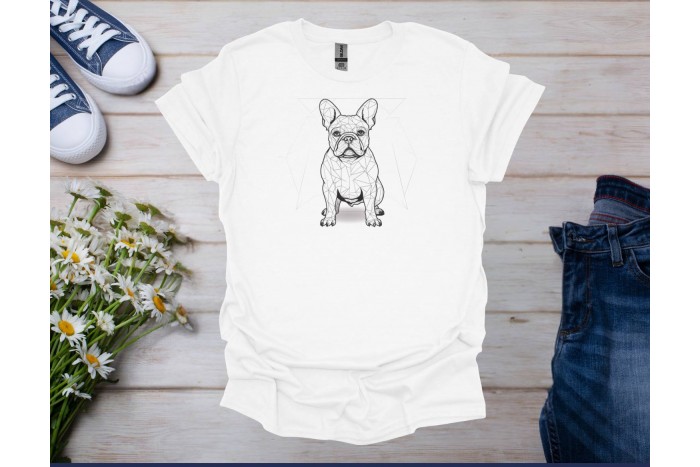 francia bulldog póló - uniszex 2