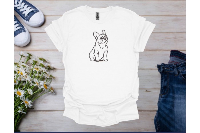 francia bulldog póló - uniszex 2