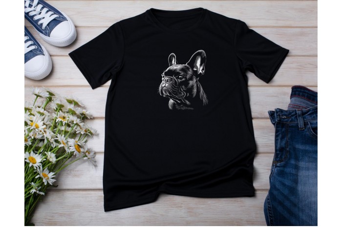 francia bulldog póló - uniszex 2