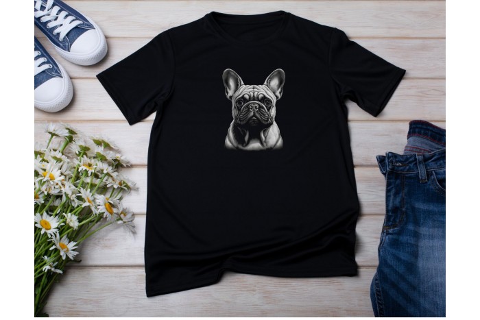 francia bulldog póló - uniszex 2