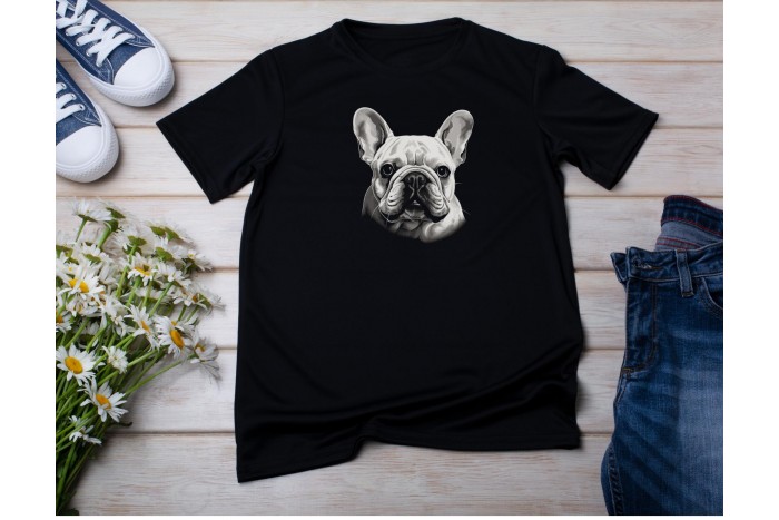 francia bulldog póló - uniszex 2