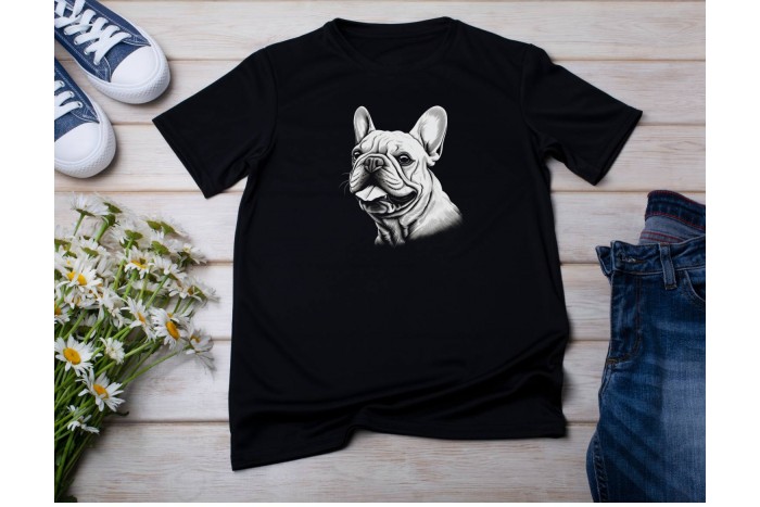 francia bulldog póló - uniszex 2