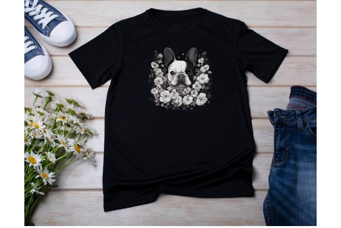 francia bulldog póló - uniszex 2