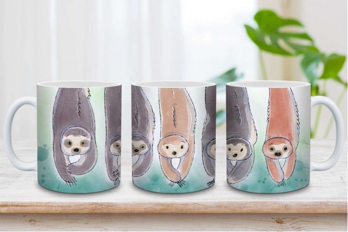 lajháros bögre, illusztrált, 330 ml 2